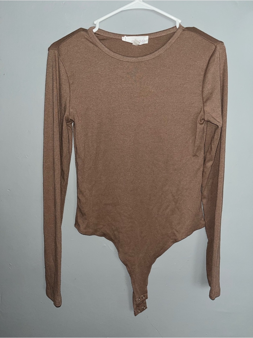 Olive & Oak TWO PIECE Brown and White Long Sleeve Bodysuits